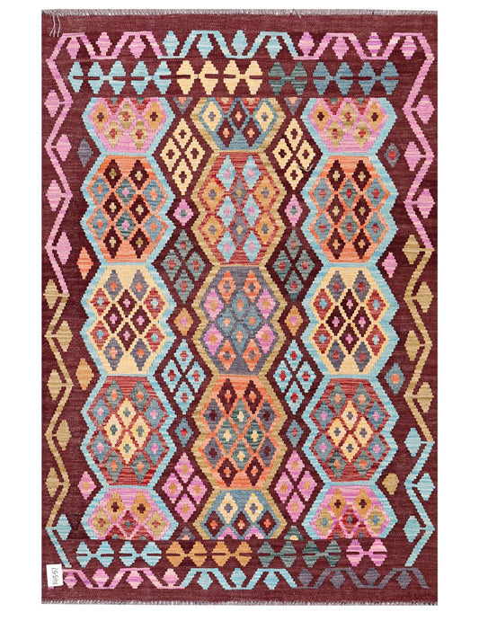 Maimana Afghanistan Kilim Rug - 180 x123 cm