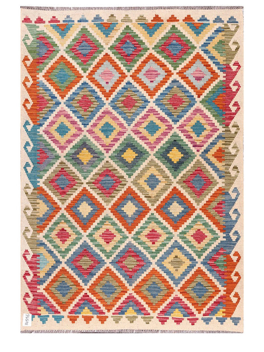 Maimana Afghanistan Kilim Rug - 180 x126 cm