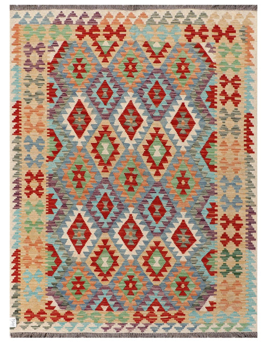 Maimana Afghanistan Kilim Rug - 201 x151 cm