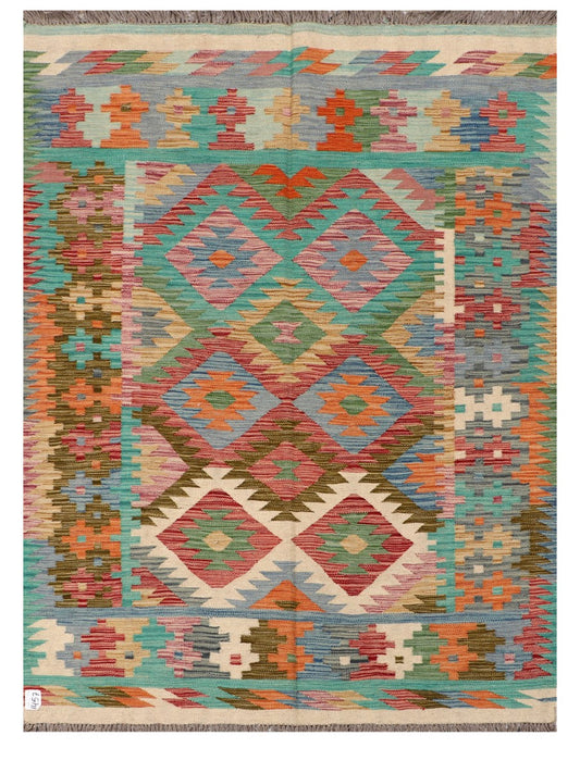 Maimana Afghanistan Kilim Rug - 203 x150 cm