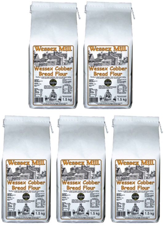 5 x Wessex Mill Wessex Cobber Bread Flour - 1.5kg