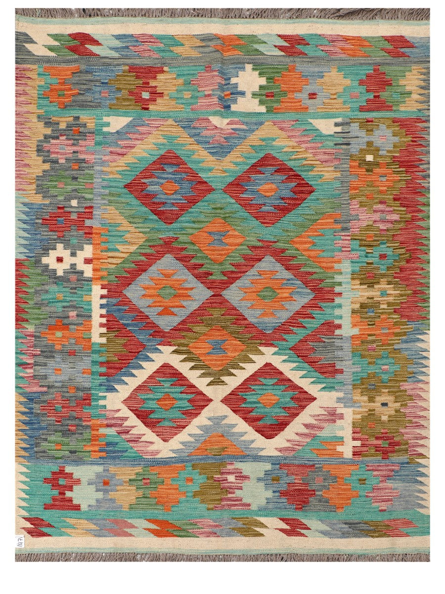 Maimana Afghanistan Kilim Rug - 201 x152 cm