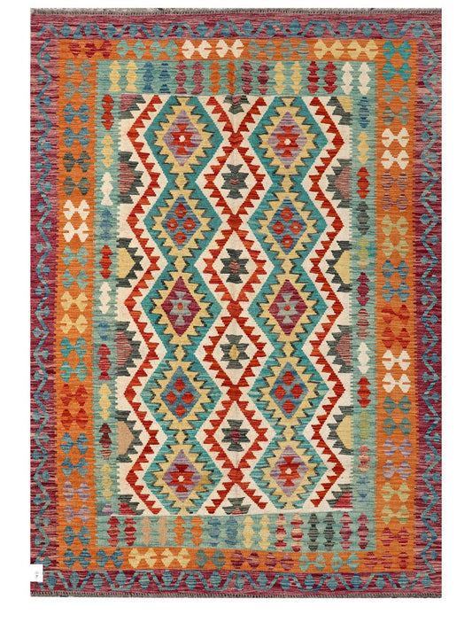 Maimana Afghanistan Kilim Rug - 225 x157 cm