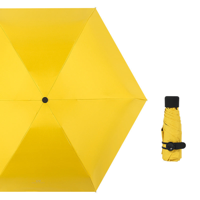 Mini five-fold super compact umbrella