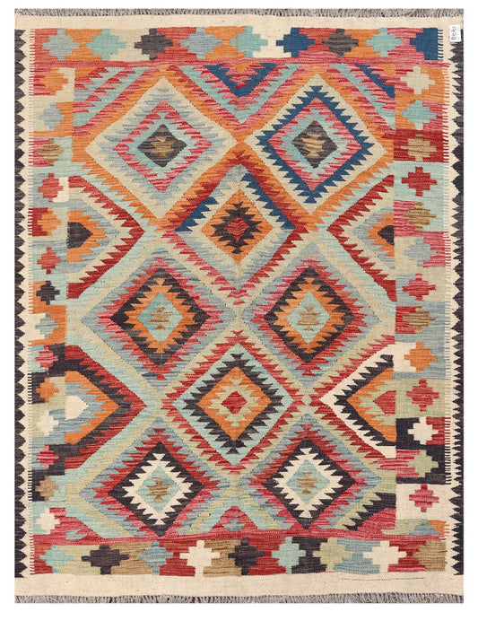 Maimana Afghanistan Kilim Rug - 197 x149 cm