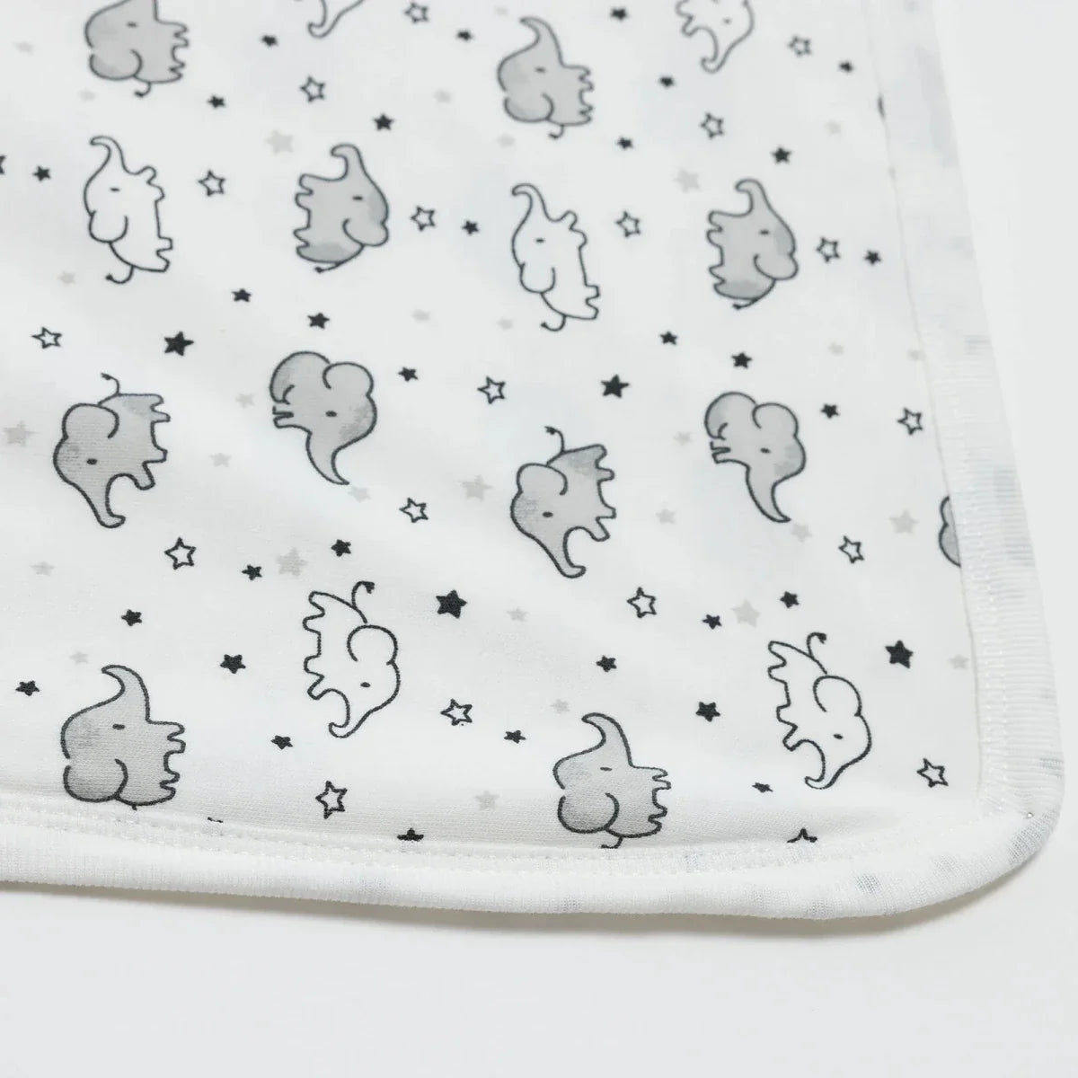 Little Dreams Elephant Print Jersey Baby Blanket (80 x 90 cm)