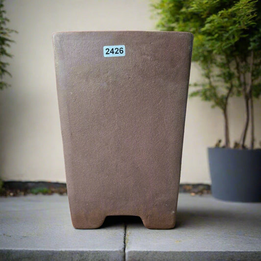 14cm Unglazed Bonsai Pot | Cascade | 14cm x 19cm | Brown