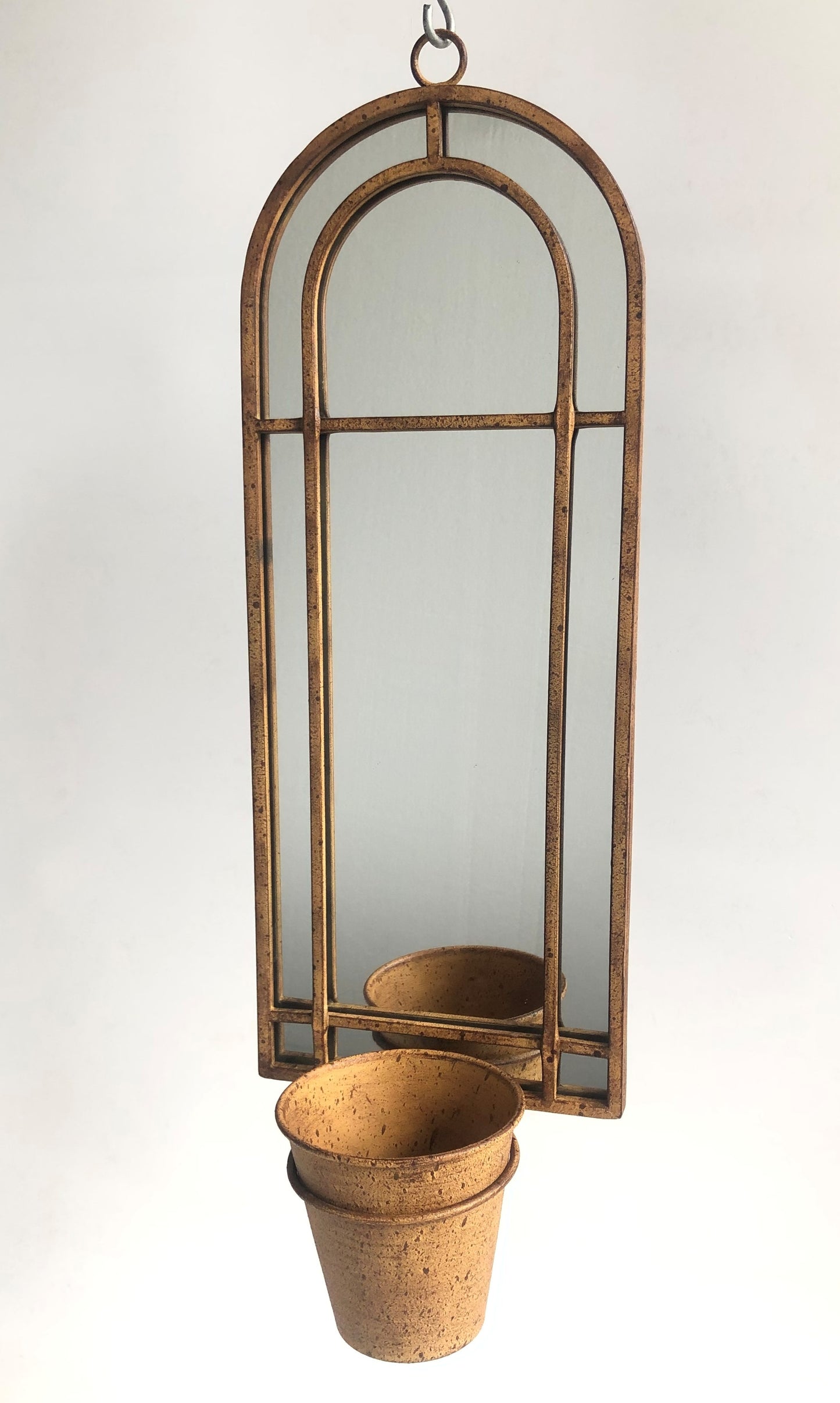 64CM WALL MIRROR WITH SINGLE PLANTER