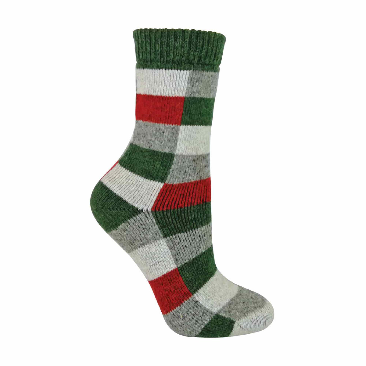 Sock Snob Ladies Merino Wool Silk Blend Checked Socks