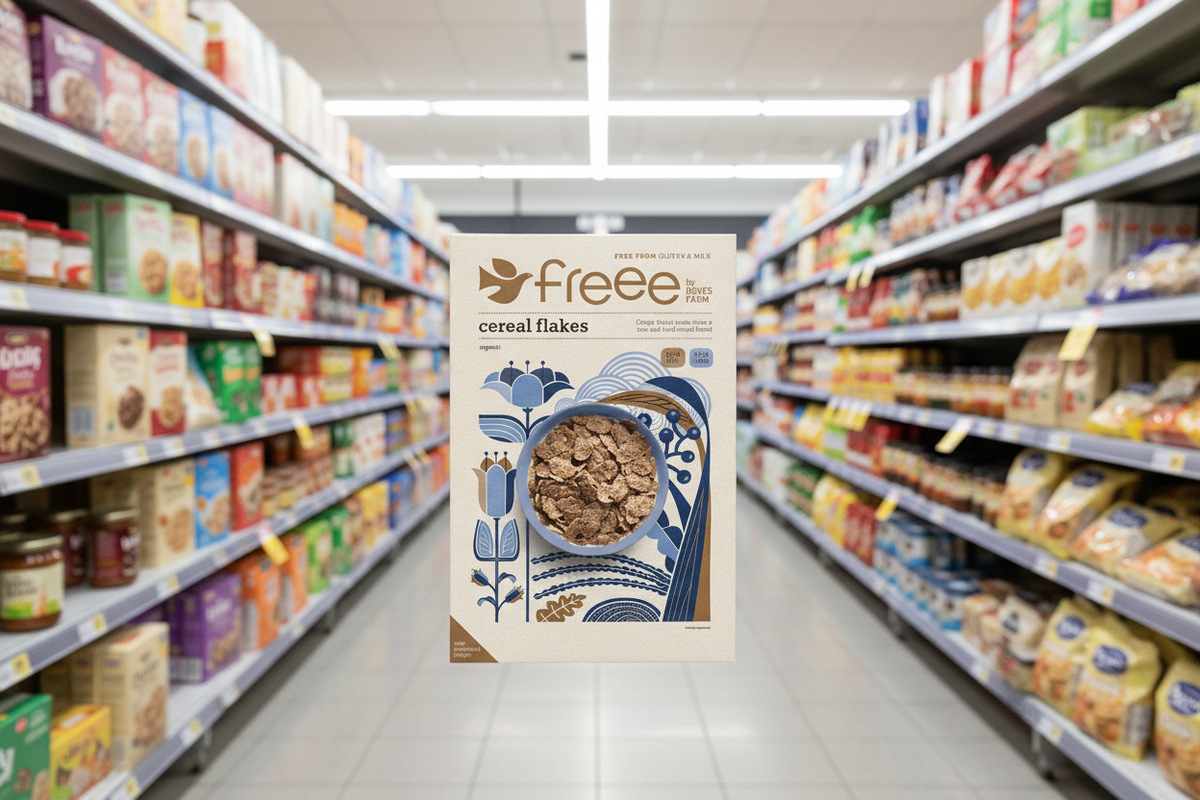 5 x Freee GF Organic Cereal Flakes - 375g