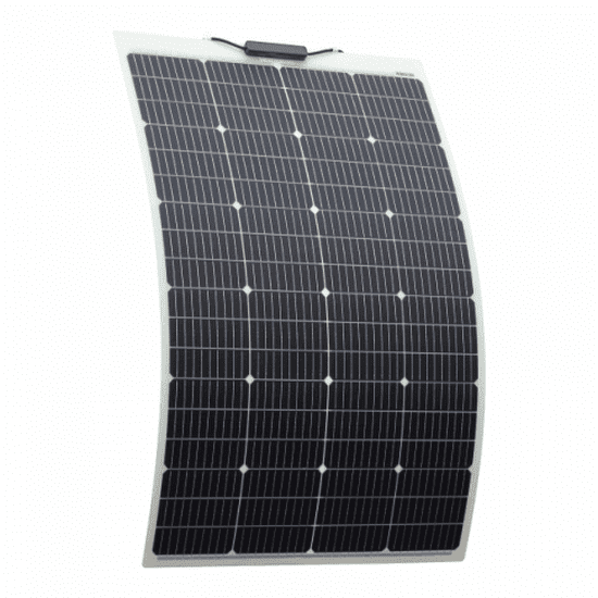 150W SEMI-FLEXIBLE FIBREGLASS SOLAR PANEL WITH DURABLE ETFE COATING