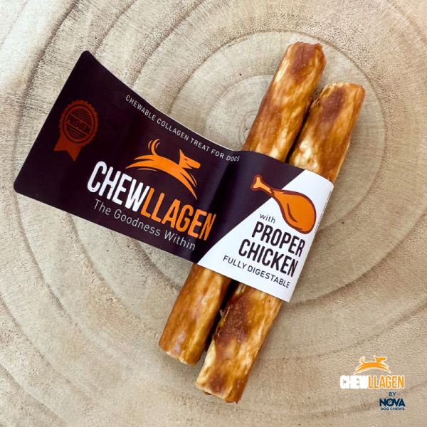 Chewllagen Medium Roll with Proper Chicken 5 x 2 pack - Case of 35