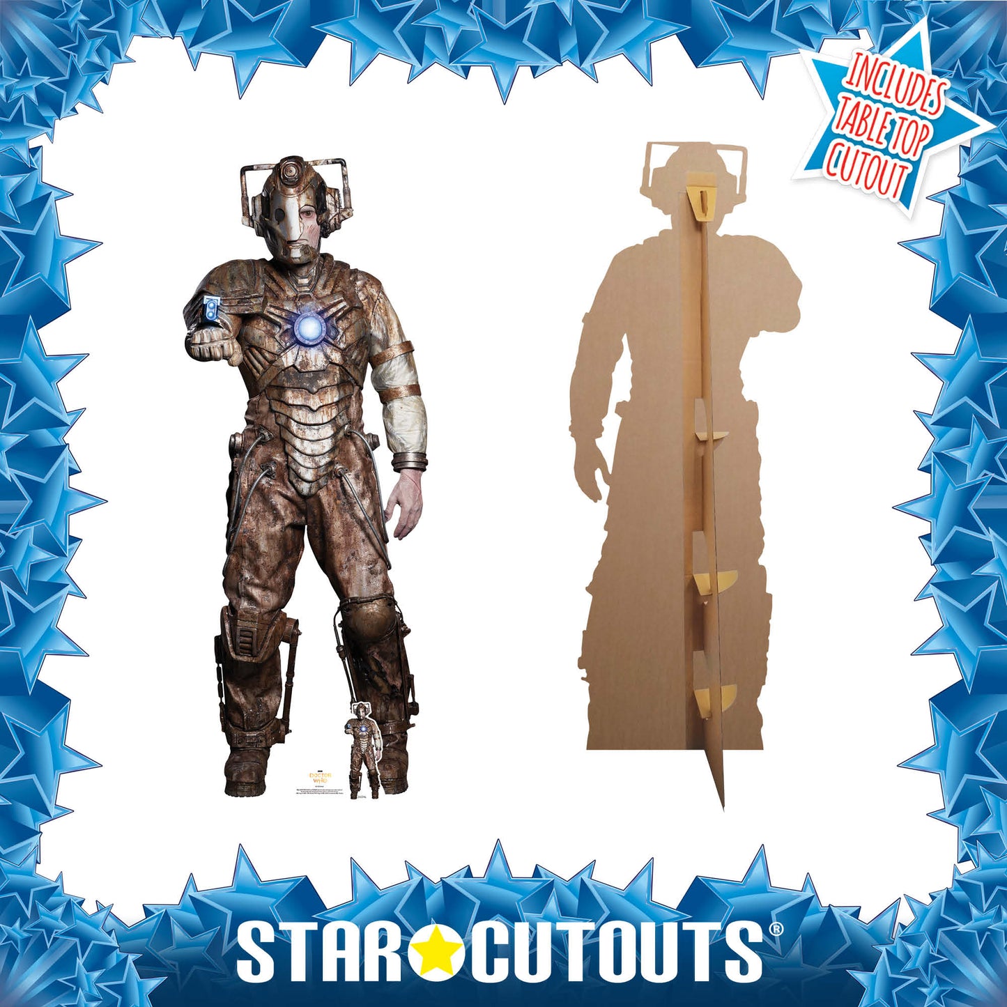 SC1522 Ashad The Lone Cyberman Doctor Who Cardboard Cut Out Height 193cm