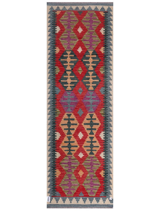 Maimana Afghanistan Kilim Runner - 246 x 81 cm