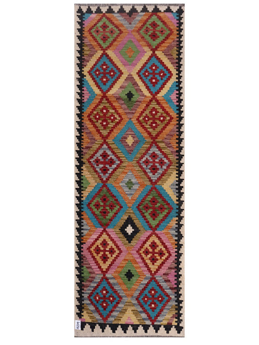 Maimana Afghanistan Kilim Runner - 255 x 86 cm