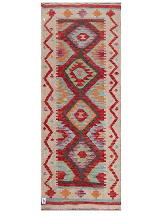 Maimana Afghanistan Kilim Rug - 230 x 90 cm