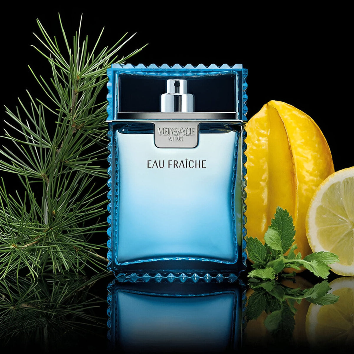Versace Man Eau Fraiche Gift Set 100ml EDT + 5ml EDT + 150ml Shower Gel