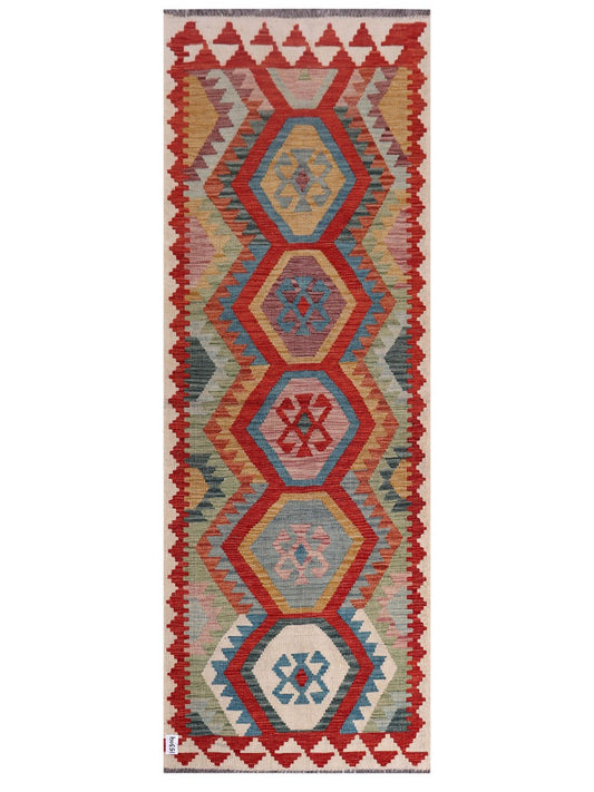 Maimana Afghanistan Kilim Rug - 238 x 85 cm
