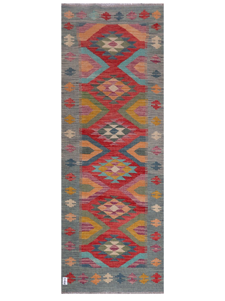 Maimana Afghanistan Kilim Rug - 235 x 85 cm
