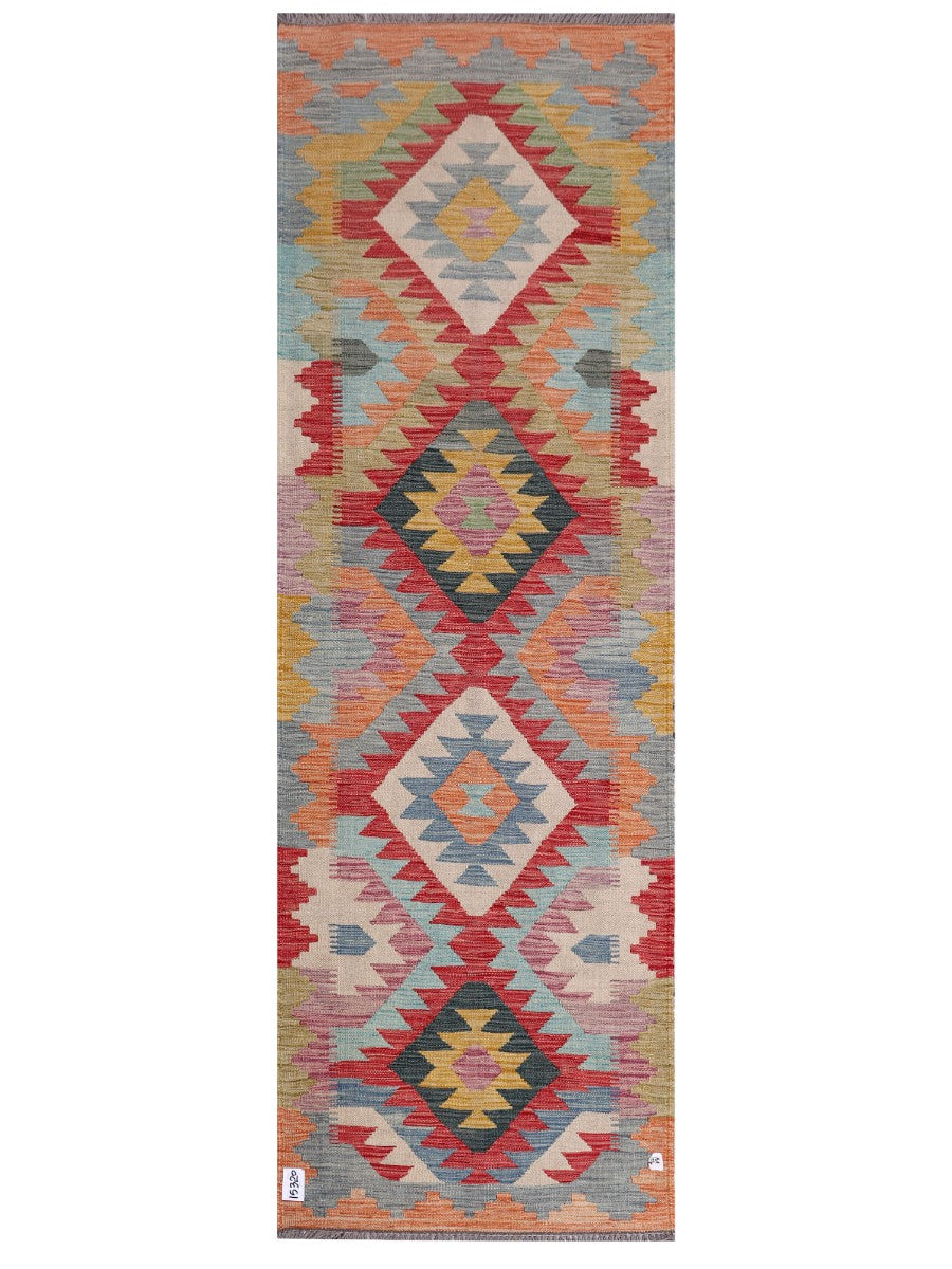 Maimana Afghanistan Kilim Rug - 245 x81 cm