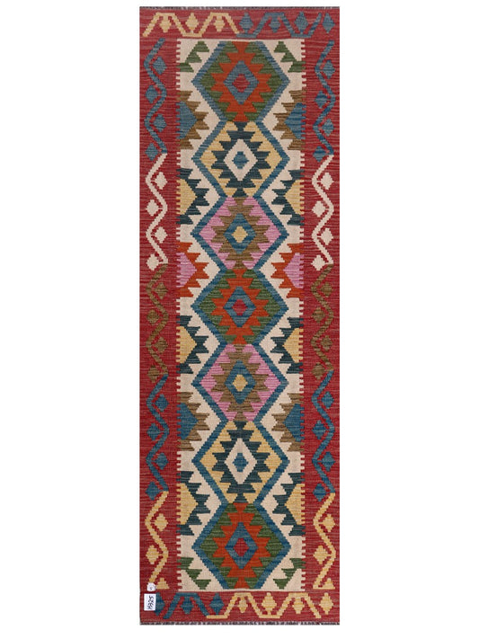 Maimana Afghanistan Kilim Rug - 239 x79 cm