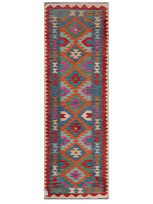Maimana Afghanistan Kilim Rug - 244 x82 cm