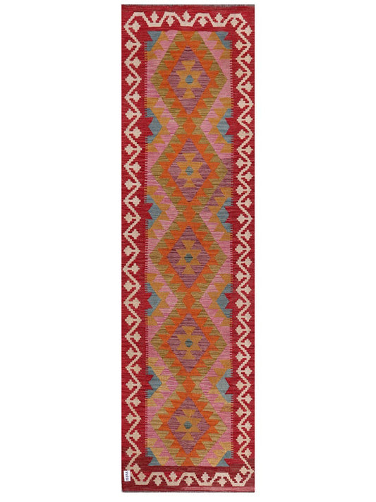 Maimana Afghanistan Kilim Runner - 291 x 81 cm