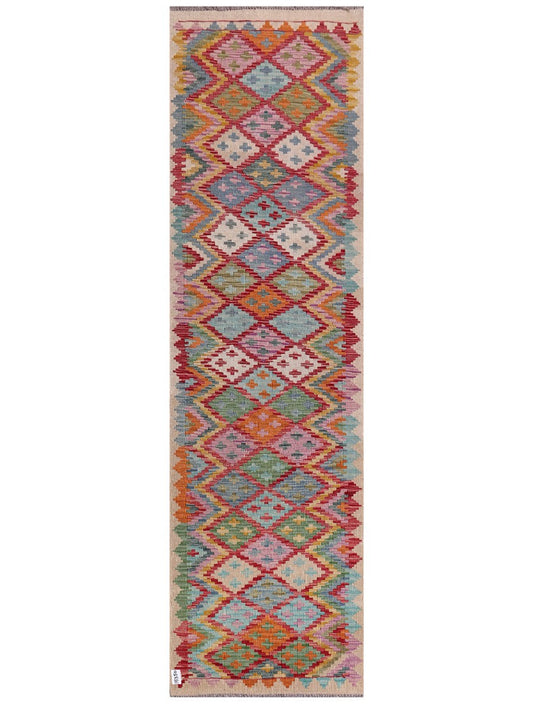 Maimana Afghanistan Kilim Runner - 297 x 85 cm