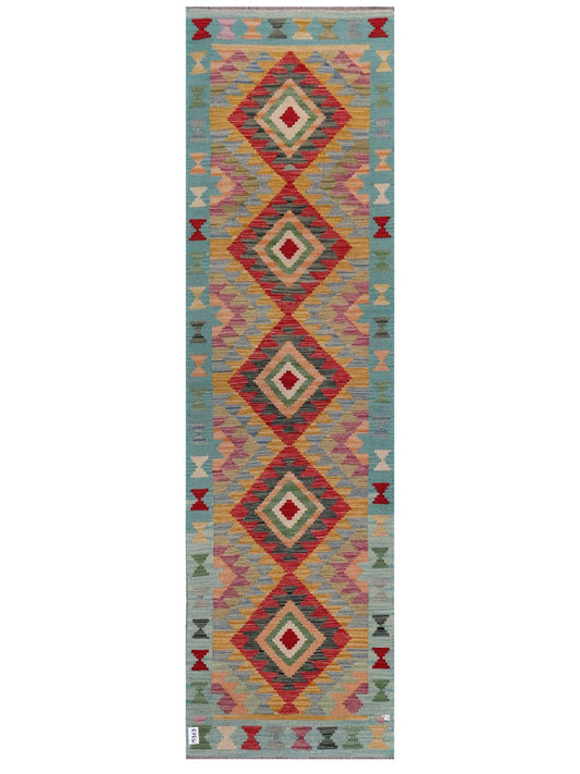 Maimana Afghanistan Kilim Runner - 294 x 83 cm