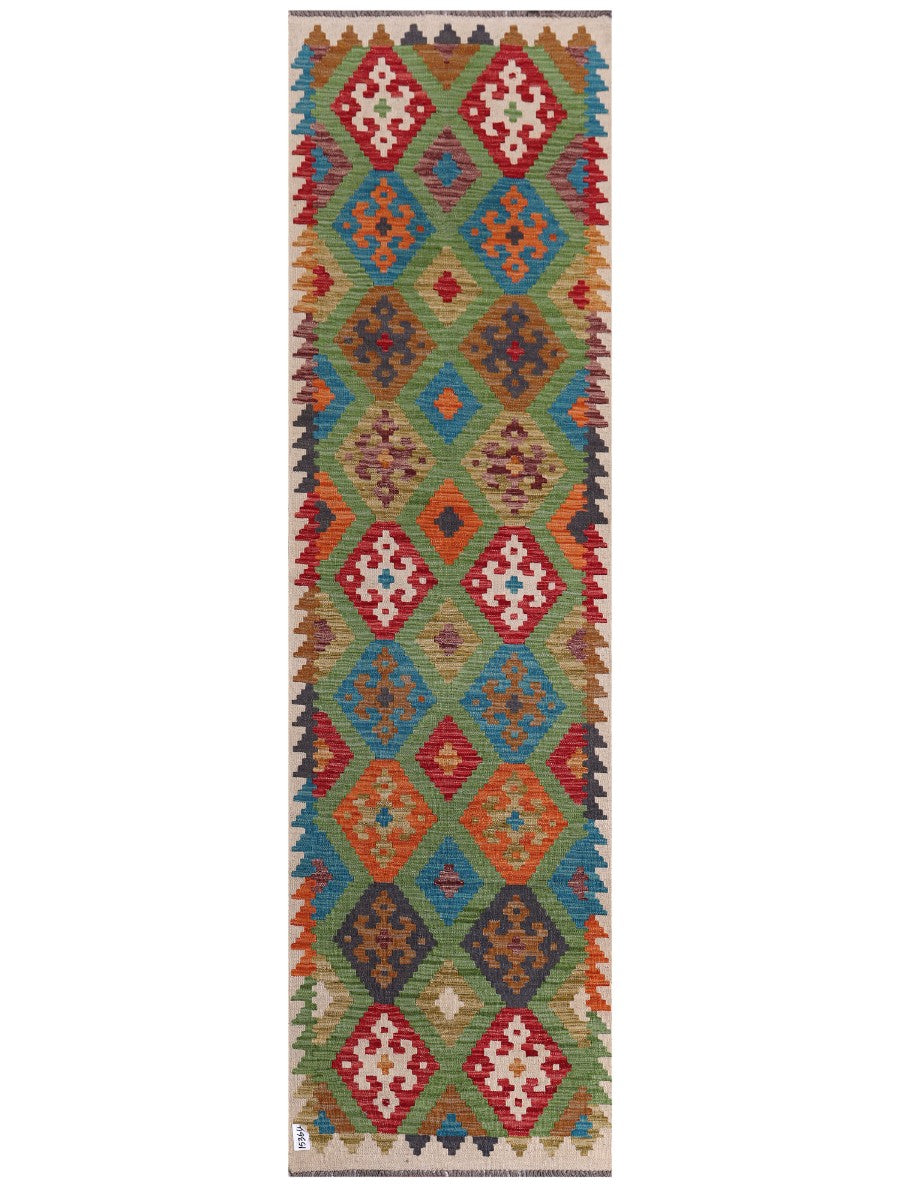 Maimana Afghanistan Kilim Runner - 294 x 83 cm