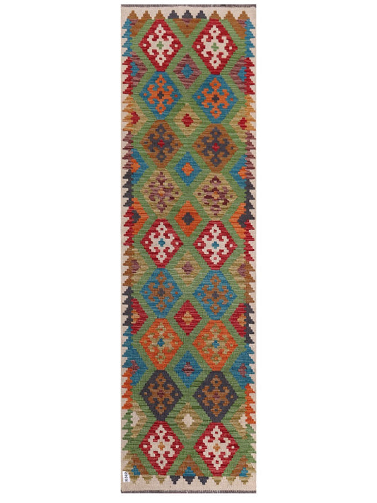 Maimana Afghanistan Kilim Runner - 294 x 83 cm