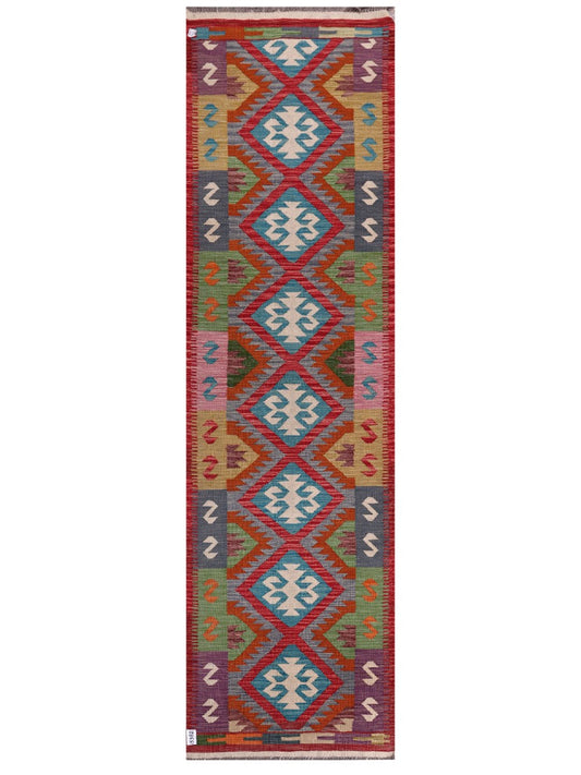 Maimana Afghanistan Kilim Runner - 301 x 85 cm