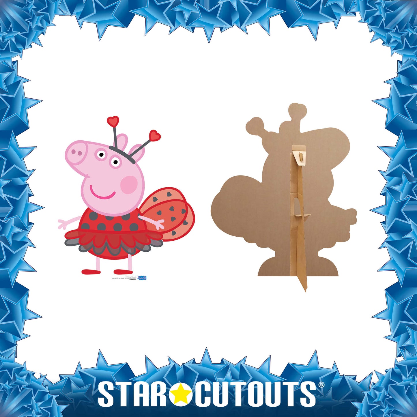 SC1538 Peppa Pig Ladybird Cardboard Cut Out Height 91cm