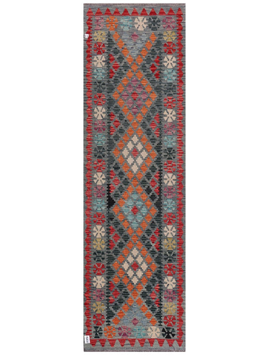 Maimana Afghanistan Kilim Runner - 288 x 86 cm