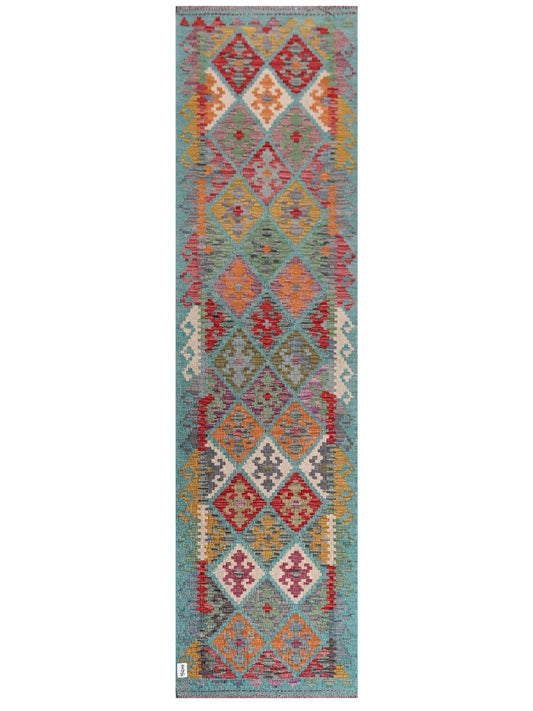 Maimana Afghanistan Kilim Runner - 295 x 79 cm