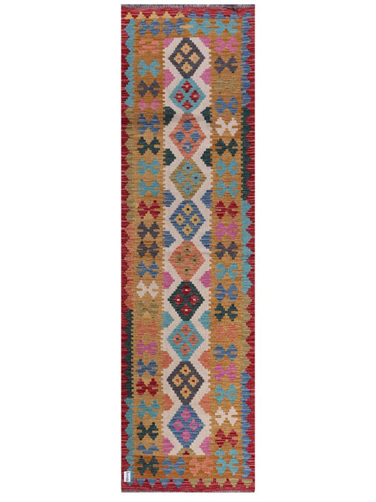 Maimana Afghanistan Kilim Runner - 290 x 81 cm