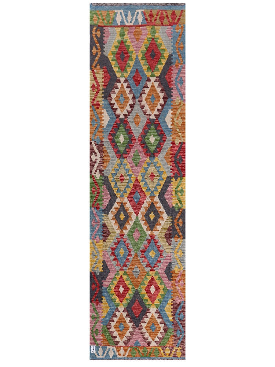 Maimana Afghanistan Kilim Runner - 293 x 80 cm