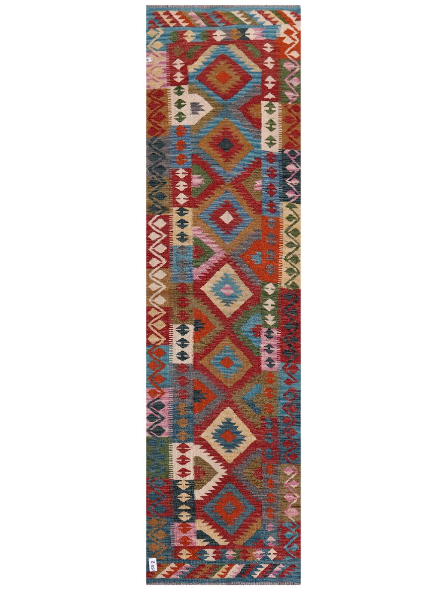 Maimana Afghanistan Kilim Runner - 297 x 81 cm