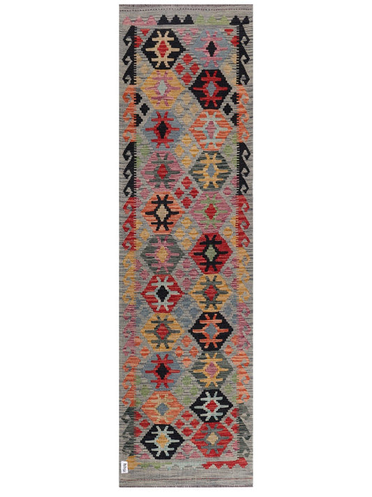 Maimana Afghanistan Kilim Runner - 297 x 84 cm