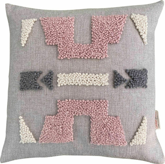 Punch Needle Cushion Cover - Ndebele Pattern 1