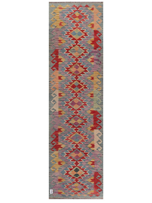 Maimana Afghanistan Kilim Runner - 292 x 82 cm