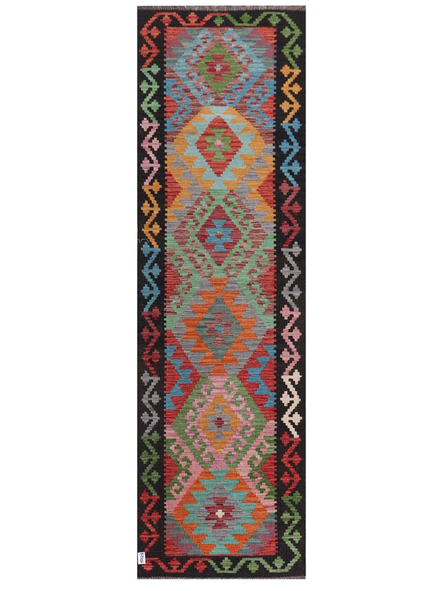 Maimana Afghanistan Kilim Runner - 307 x 92 cm
