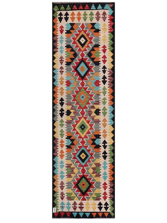 Maimana Afghanistan Kilim Runner - 288 x 85 cm
