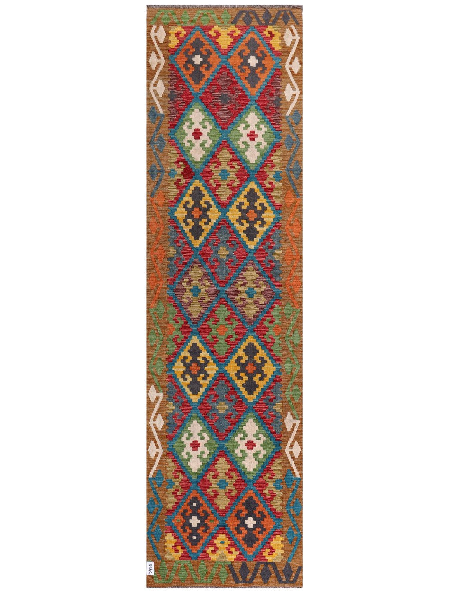 Maimana Afghanistan Kilim Runner - 308 x 84 cm