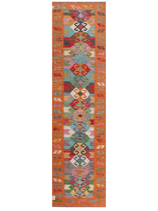 Maimana Afghanistan Kilim Runner - 307 x 82 cm