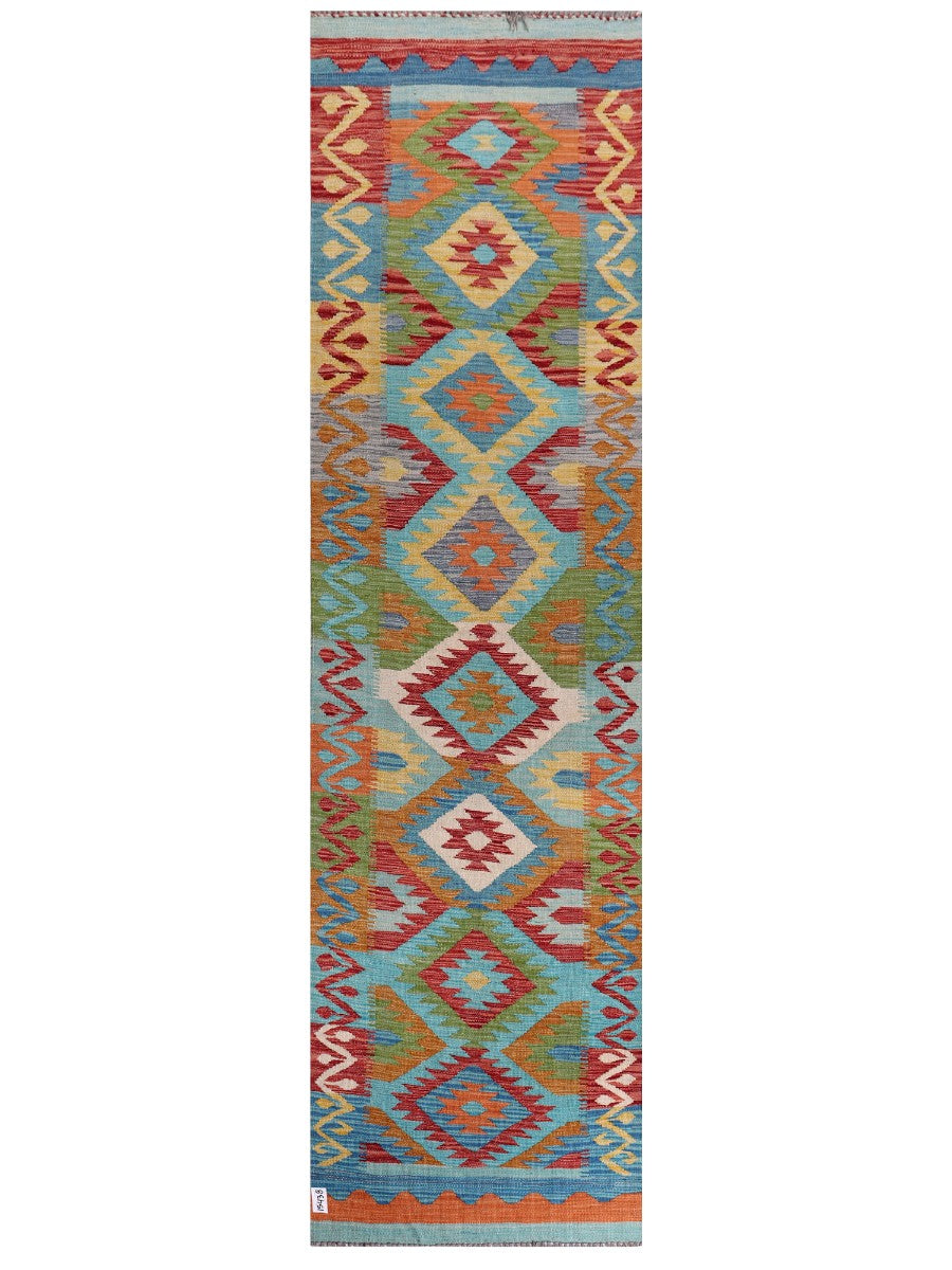 Maimana Afghanistan Kilim Runner - 293 x 80 cm