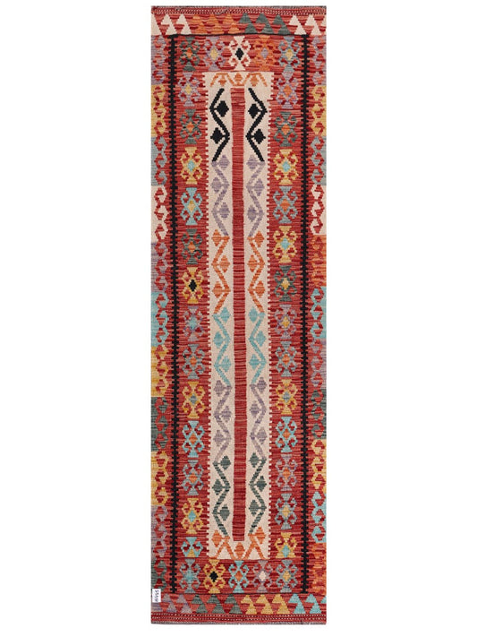 Maimana Afghanistan Kilim Runner - 294 x 85 cm