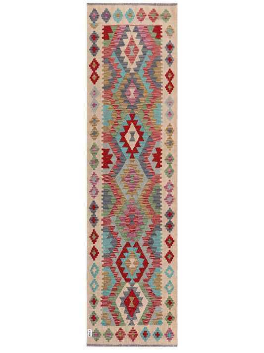 Maimana Afghanistan Kilim Runner - 289 x 78 cm