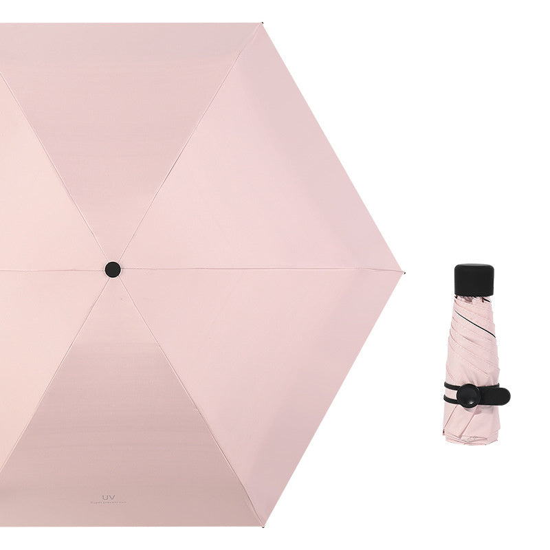 Mini five-fold super compact umbrella