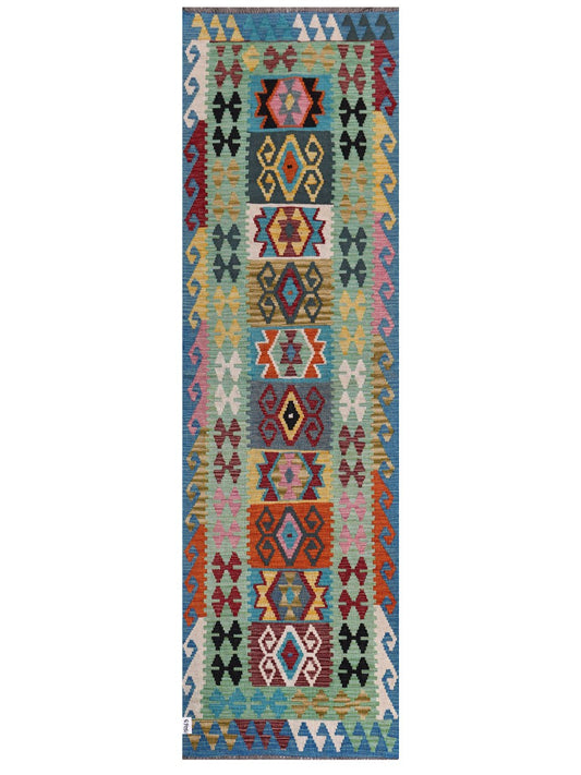Maimana Afghanistan Kilim Runner - 304 x 89 cm